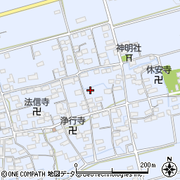 滋賀県長浜市宮部町周辺の地図