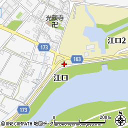 岐阜県岐阜市江口周辺の地図