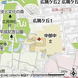 可児市立中部中学校周辺の地図