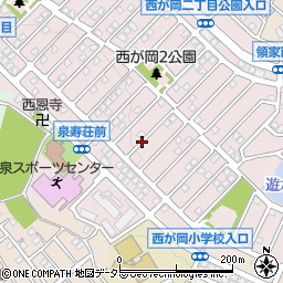 神奈川県横浜市泉区西が岡3丁目周辺の地図