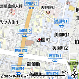 岐阜県岐阜市西園町20周辺の地図