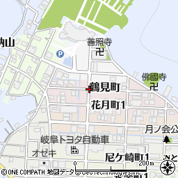 岐阜県岐阜市鶴見町周辺の地図