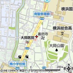 神奈川県横浜市南区大岡2丁目14周辺の地図