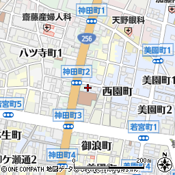 岐阜県岐阜市西園町14周辺の地図