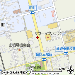 滋賀県長浜市五村周辺の地図