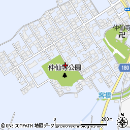 仲仙寺古墳群周辺の地図