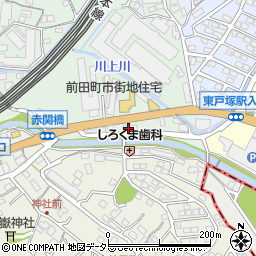 横浜農協川上支店周辺の地図