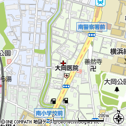 神奈川県横浜市南区大岡2丁目11周辺の地図