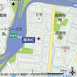 神奈川県厚木市岡田3133周辺の地図
