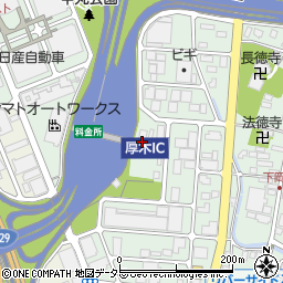 神奈川県厚木市岡田3090周辺の地図