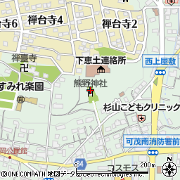 岐阜県可児市下恵土1677周辺の地図