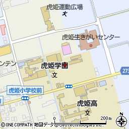 長浜市立虎姫学園周辺の地図