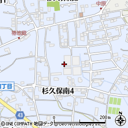 神奈川県海老名市杉久保南周辺の地図