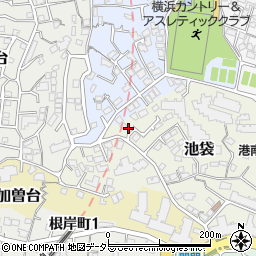 神奈川県横浜市中区池袋42周辺の地図