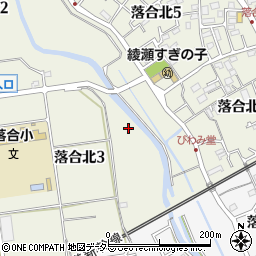 神奈川県綾瀬市落合北3丁目3周辺の地図