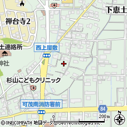 岐阜県可児市下恵土1593周辺の地図