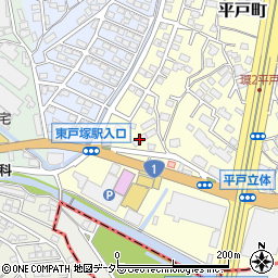 トロン東戸塚Ｃ周辺の地図