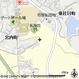 島根県安来市宮内町周辺の地図