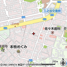 神奈川県横浜市中区本牧三之谷周辺の地図