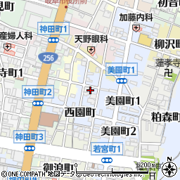 岐阜県岐阜市東高岩町周辺の地図