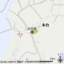 本台寺周辺の地図