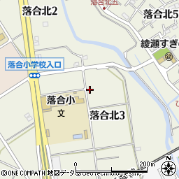 神奈川県綾瀬市落合北3丁目9-45周辺の地図