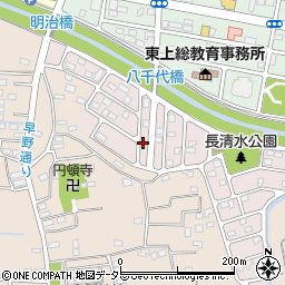 千葉県茂原市長清水周辺の地図