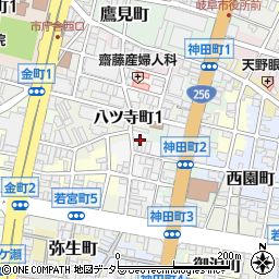 岐阜県岐阜市住吉町5周辺の地図