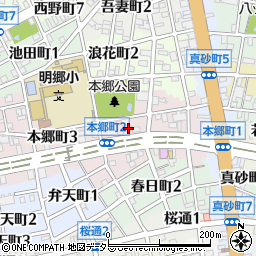 十六銀行本郷町出張所周辺の地図