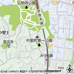 弘明寺パークハイツ周辺の地図