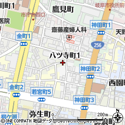 名鉄協商岐阜八ツ寺町駐車場周辺の地図