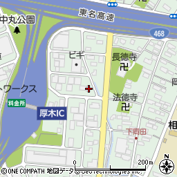 神奈川県厚木市岡田3116周辺の地図