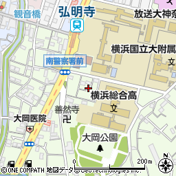 神奈川県横浜市南区大岡2丁目28周辺の地図