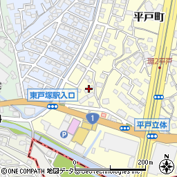 トロン東戸塚Ｂ周辺の地図