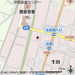 鳥取県倉吉市生田周辺の地図