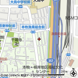 大勘荘周辺の地図