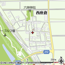 岐阜県安八郡神戸町西座倉周辺の地図