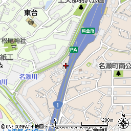 横浜新道戸塚ＰＡ上り線売店周辺の地図