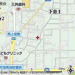 岐阜県可児市下恵土1486周辺の地図