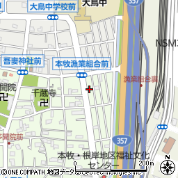 神奈川県横浜市中区本牧元町25-18周辺の地図