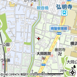 神奈川県横浜市南区大岡2丁目9周辺の地図