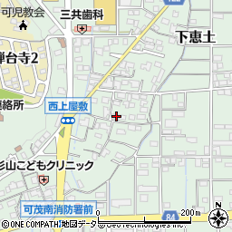 岐阜県可児市下恵土1491周辺の地図