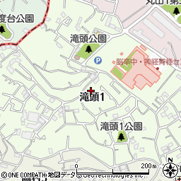 神奈川県横浜市磯子区滝頭1丁目周辺の地図