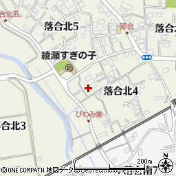 神奈川県綾瀬市落合北4丁目2-39周辺の地図