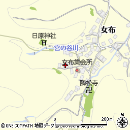京都府舞鶴市女布443周辺の地図
