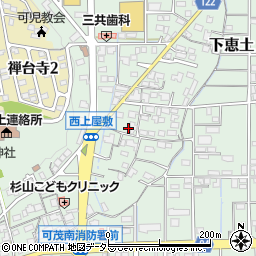 岐阜県可児市下恵土1549周辺の地図