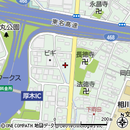 神奈川県厚木市岡田3083周辺の地図