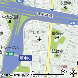 神奈川県厚木市岡田3105周辺の地図