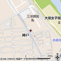 だるま堂製菓株式会社　安八工場周辺の地図
