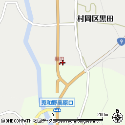 兵庫県美方郡香美町村岡区黒田1058周辺の地図